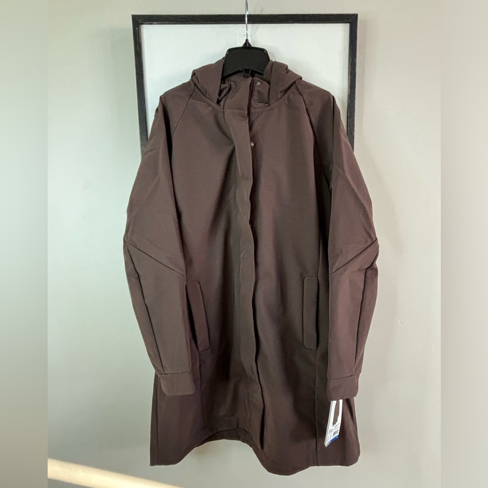 New Mondetta Long Trench Style Fleece Lined Jacket Size Large+Gymshark Leggings